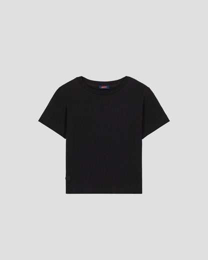 T-shirt enfant à col rond Noir Pio