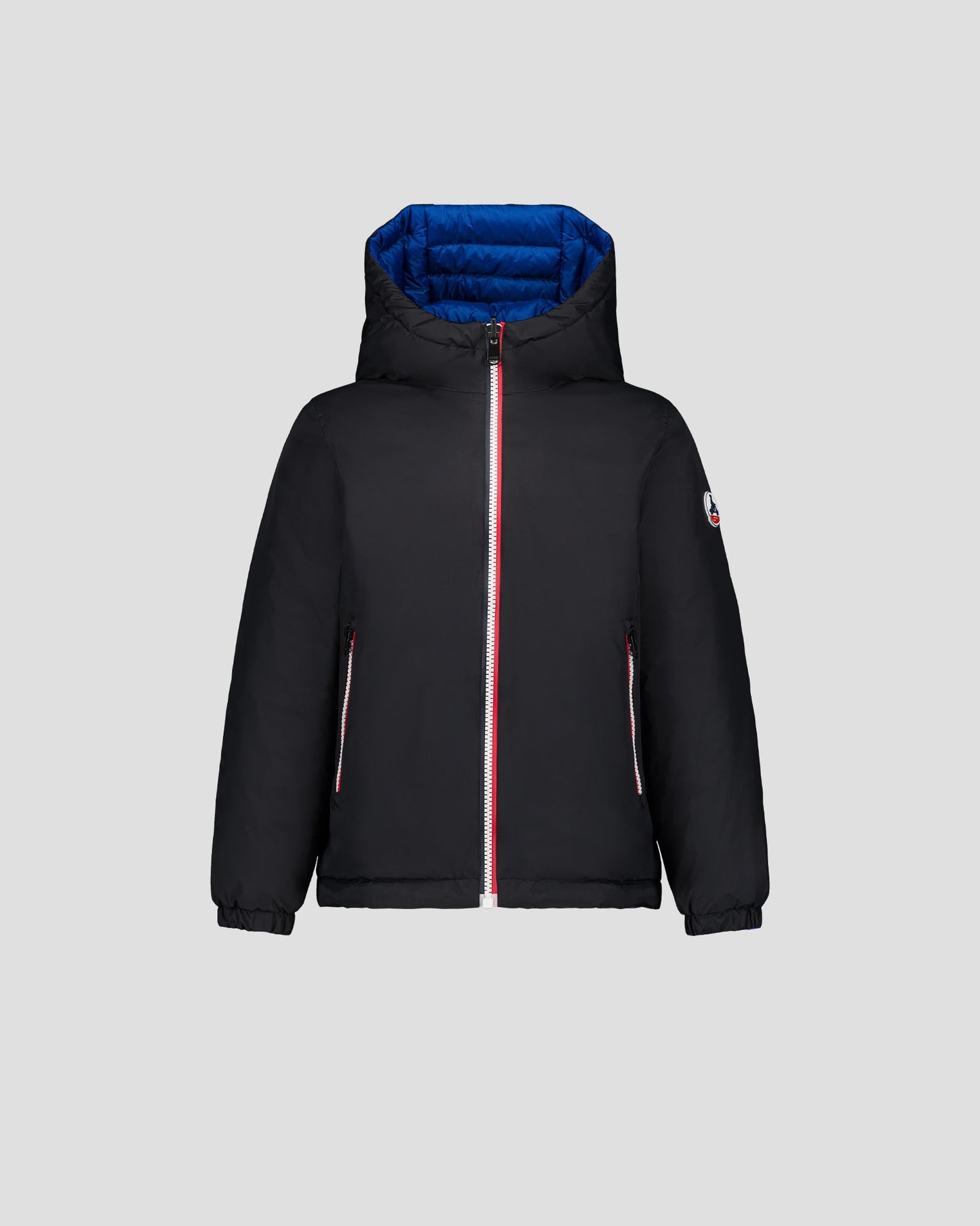 Doudoune enfant réversible Noir/bleu cobalt Sauda
