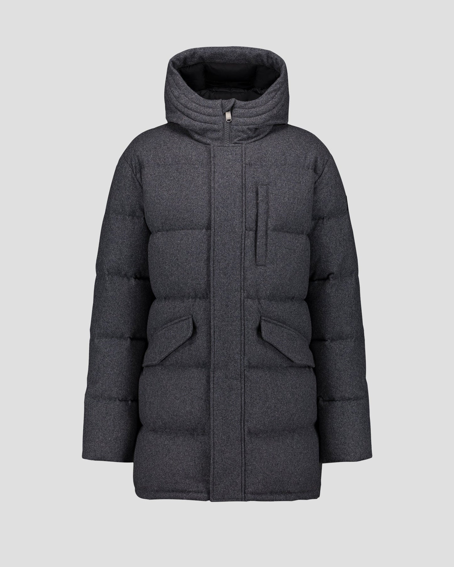 Doudoune mi-longue Gris chiné foncé Scotty