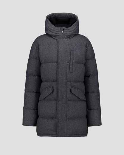 Doudoune mi-longue Gris chiné foncé Scotty
