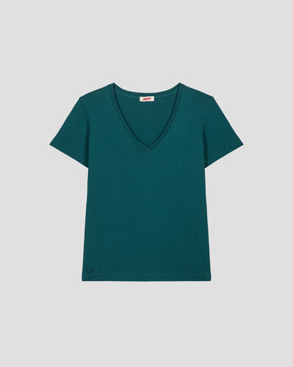 T-Shirt col V Deep lake Sofy