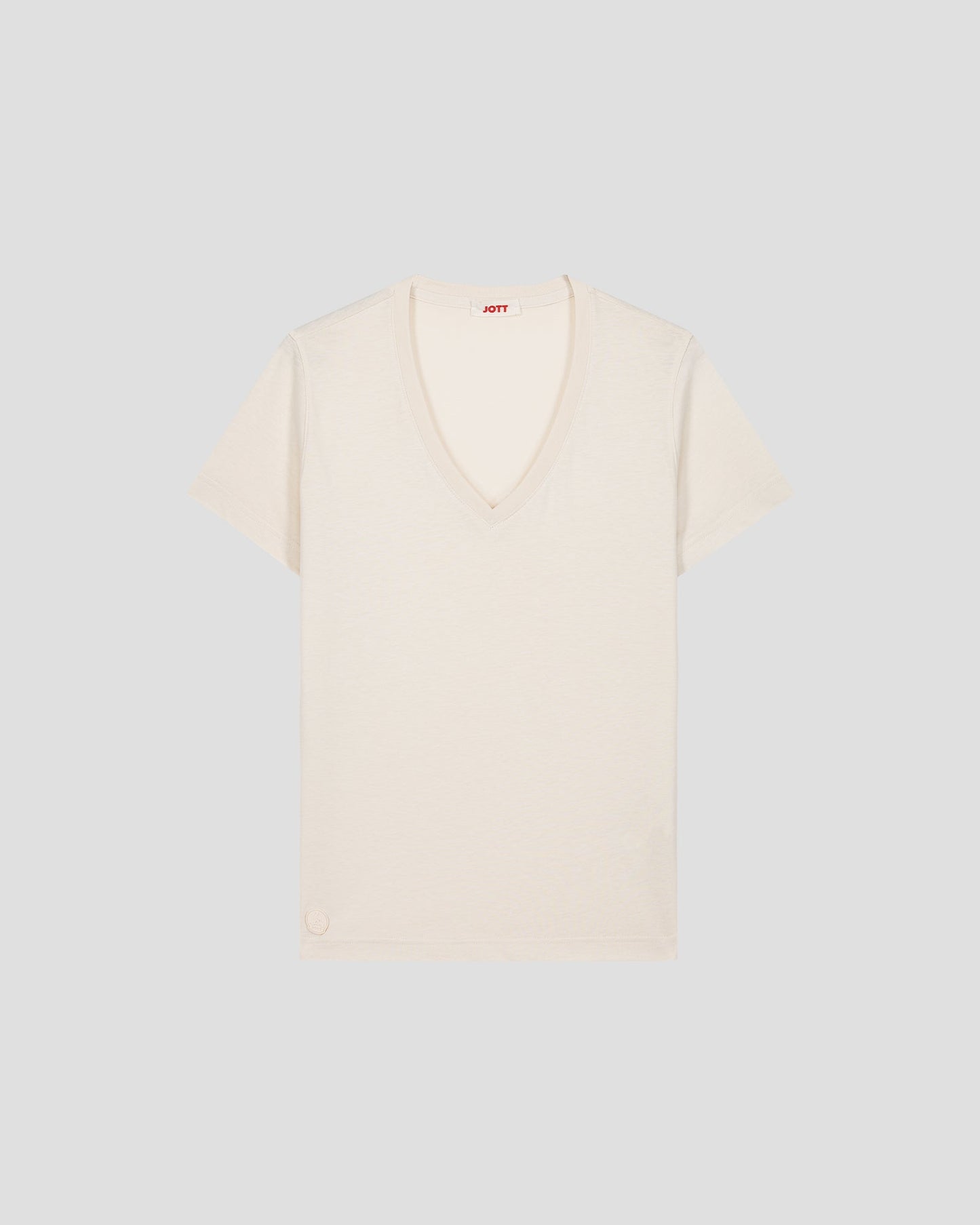 T-Shirt col V Naturel Sofy