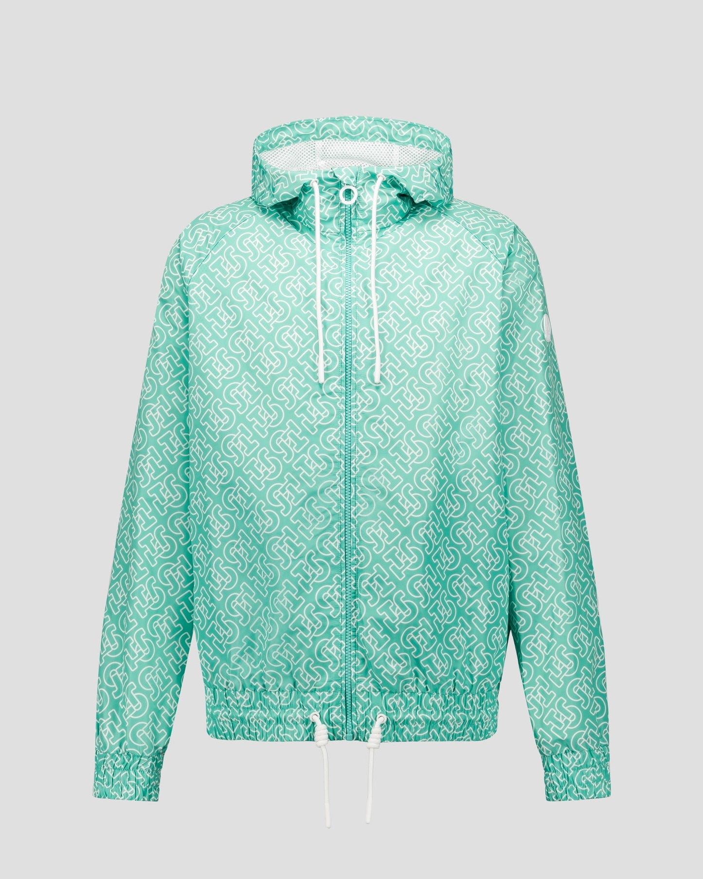 Blouson coupe-vent léger à capuche Mono lagon Storm monogram