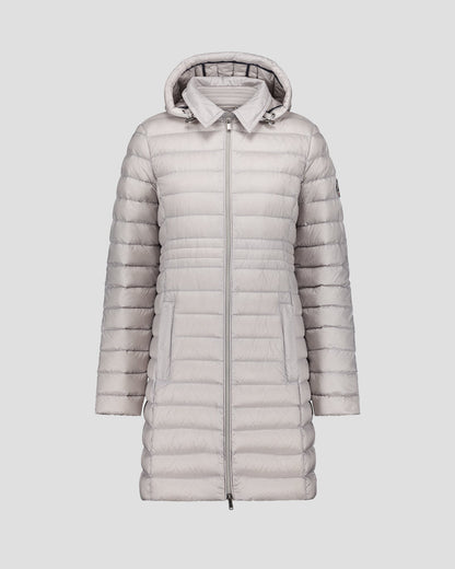 Doudoune longue à capuche Gris glace Vero 2.0