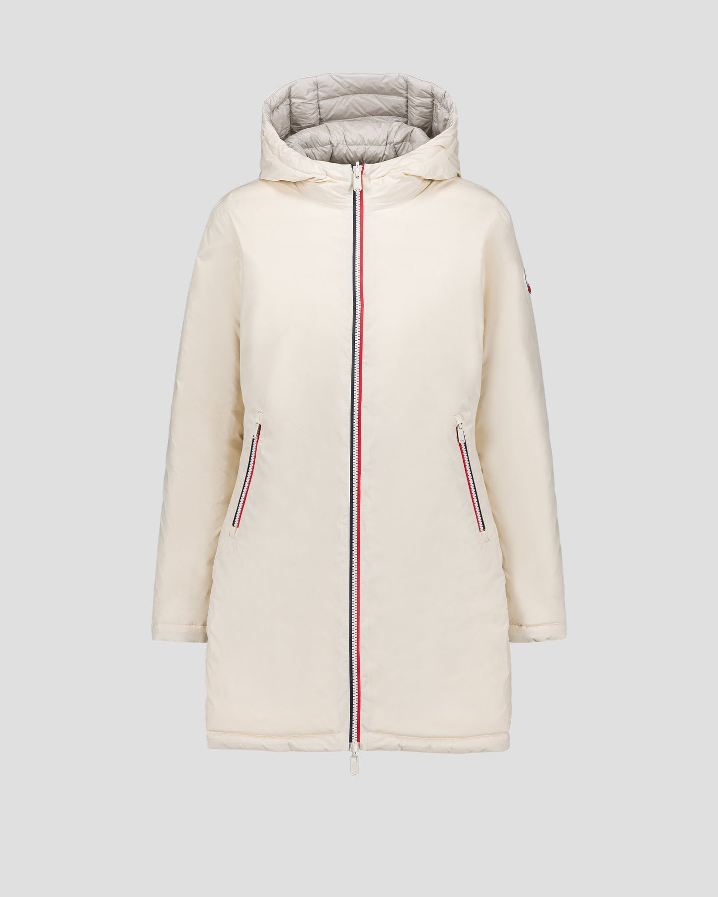 Doudoune longue réversible Naturel/gris glace Verone