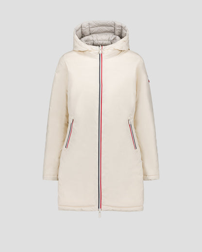 Doudoune longue réversible Naturel/gris glace Verone