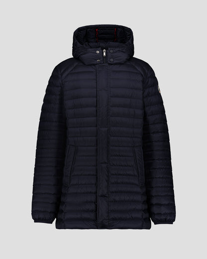 Doudoune mi-longue à capuche Marine Xavier