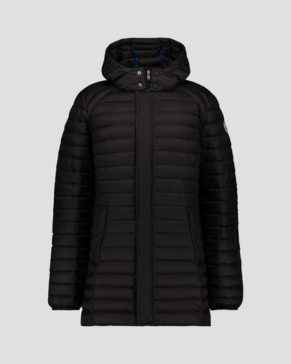 Doudoune mi-longue à capuche Noir Xavier