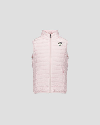 Doudoune sans manches enfant Rose pétale Zoe