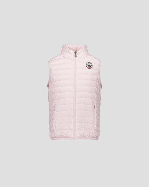 Doudoune sans manches enfant Rose pétale Zoe