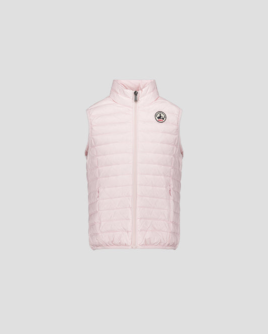 Doudoune sans manches enfant Rose pétale Zoe