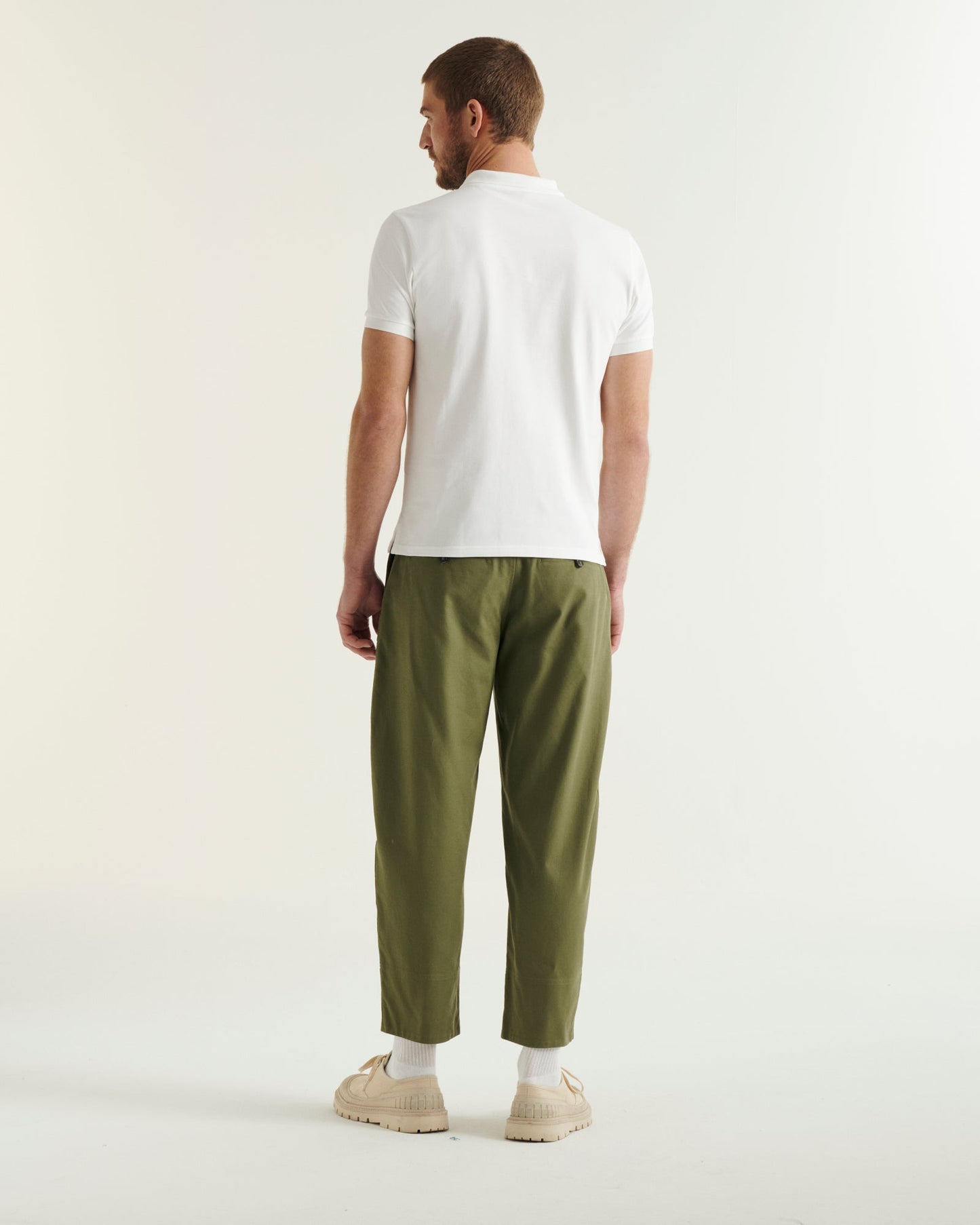 Polo en coton biologique Blanc Marbella