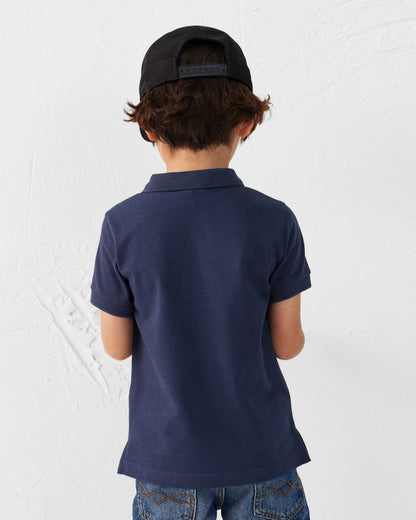 Polo enfant en coton Marine Ciro