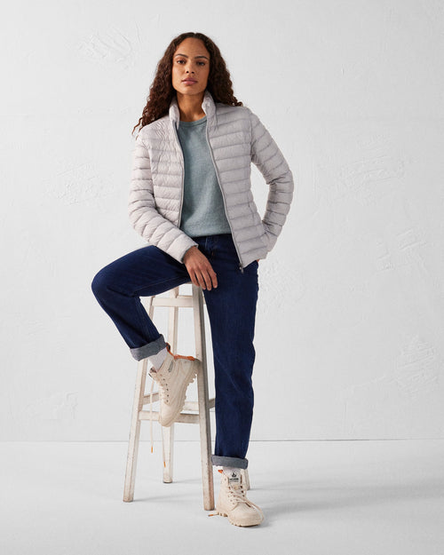 Pull en maille col rond Vert minéral Heloise