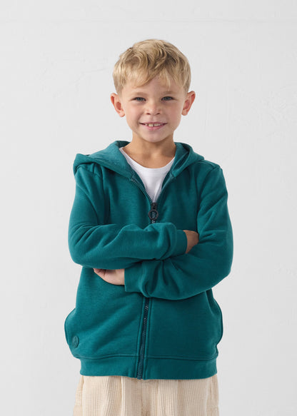 Veste enfant zippée à capuche Deep lake Arie