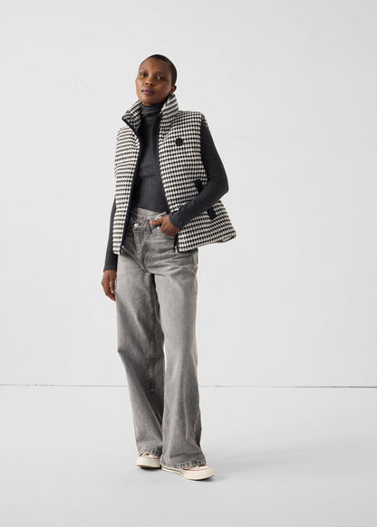 Veste Grand Froid puffer sans manches Naturel/noir Atsuma multico