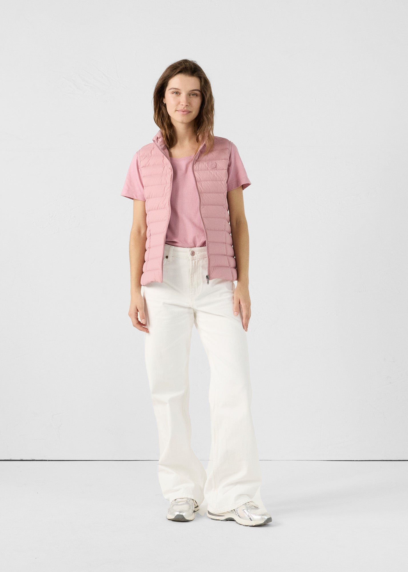 Doudoune sans manches stretch Rose antique Grenada