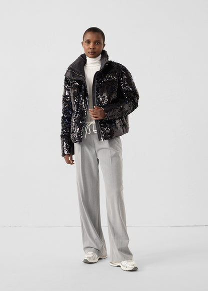 Veste à sequins Noir/marine Isadora