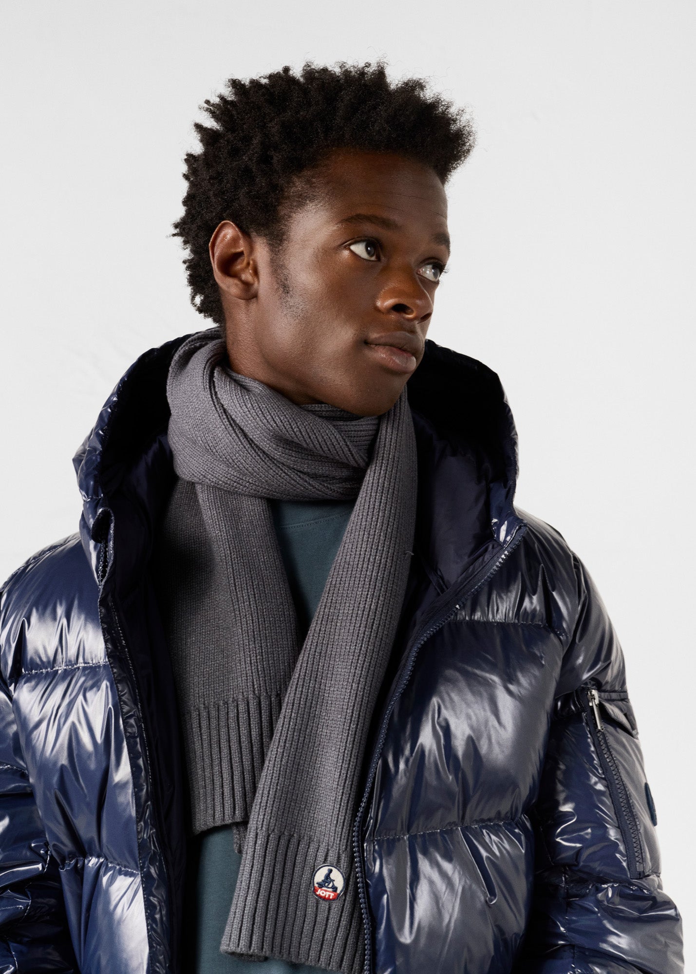 Echarpe Gris chiné foncé Jeff 2.0