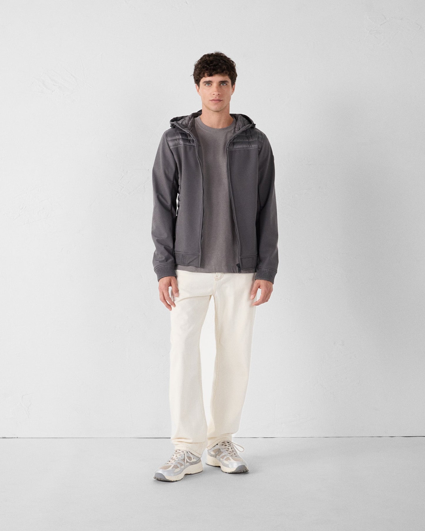 Doudoune bi-matière softshell Anthracite Paco 2.0