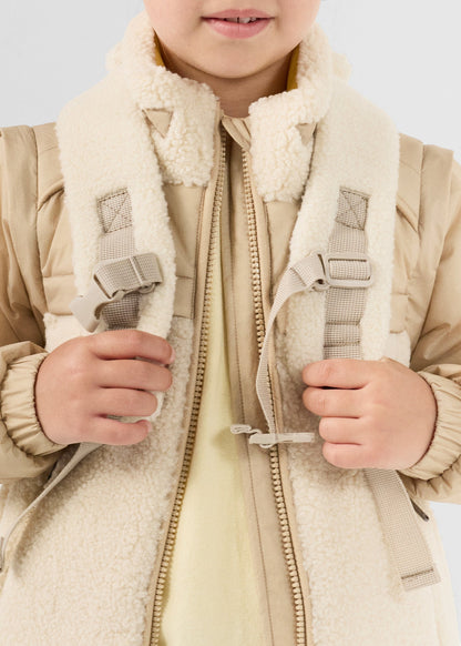 Sac à dos + trousse sherpa Naturel Pupil sherpa