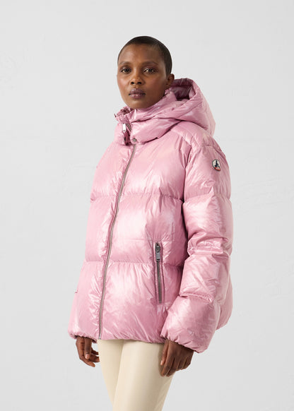 Doudoune Grand Froid puffer Rose antique Quinn shiny