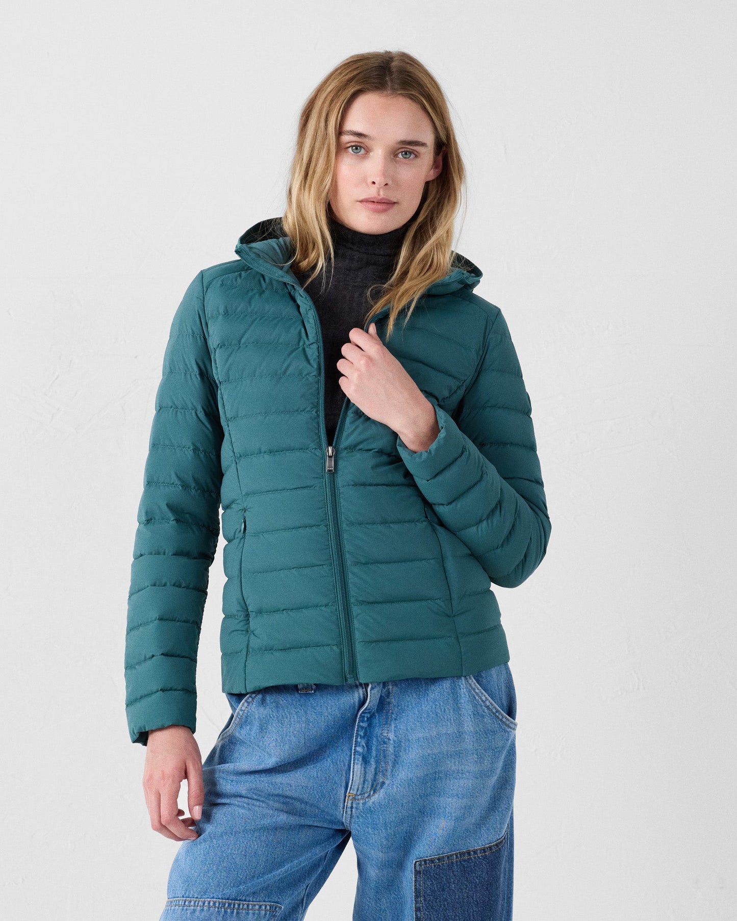 Doudoune à capuche stretch légère Deep lake Salma