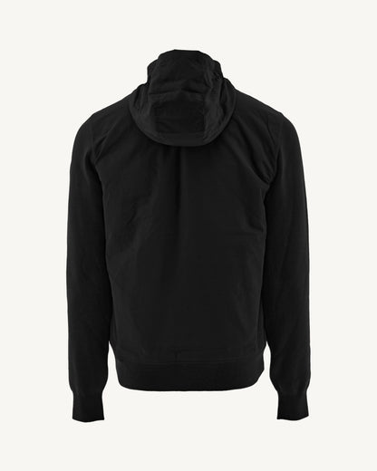 Veste à capuche bi-matière Noir Bardenas