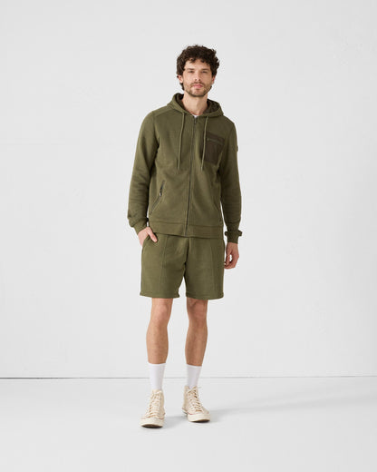 Veste zippée en coton Army Hector