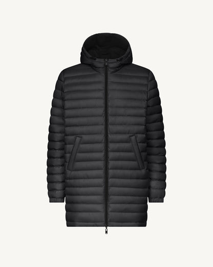 Doudoune longue réversible à capuche Noir Amsterdam 2.0