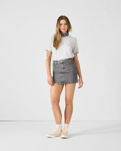 T-shirt col rond en coton Gris glace Espar