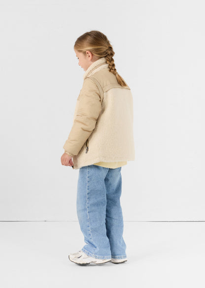 Doudoune enfant sherpa Naturel Erwan