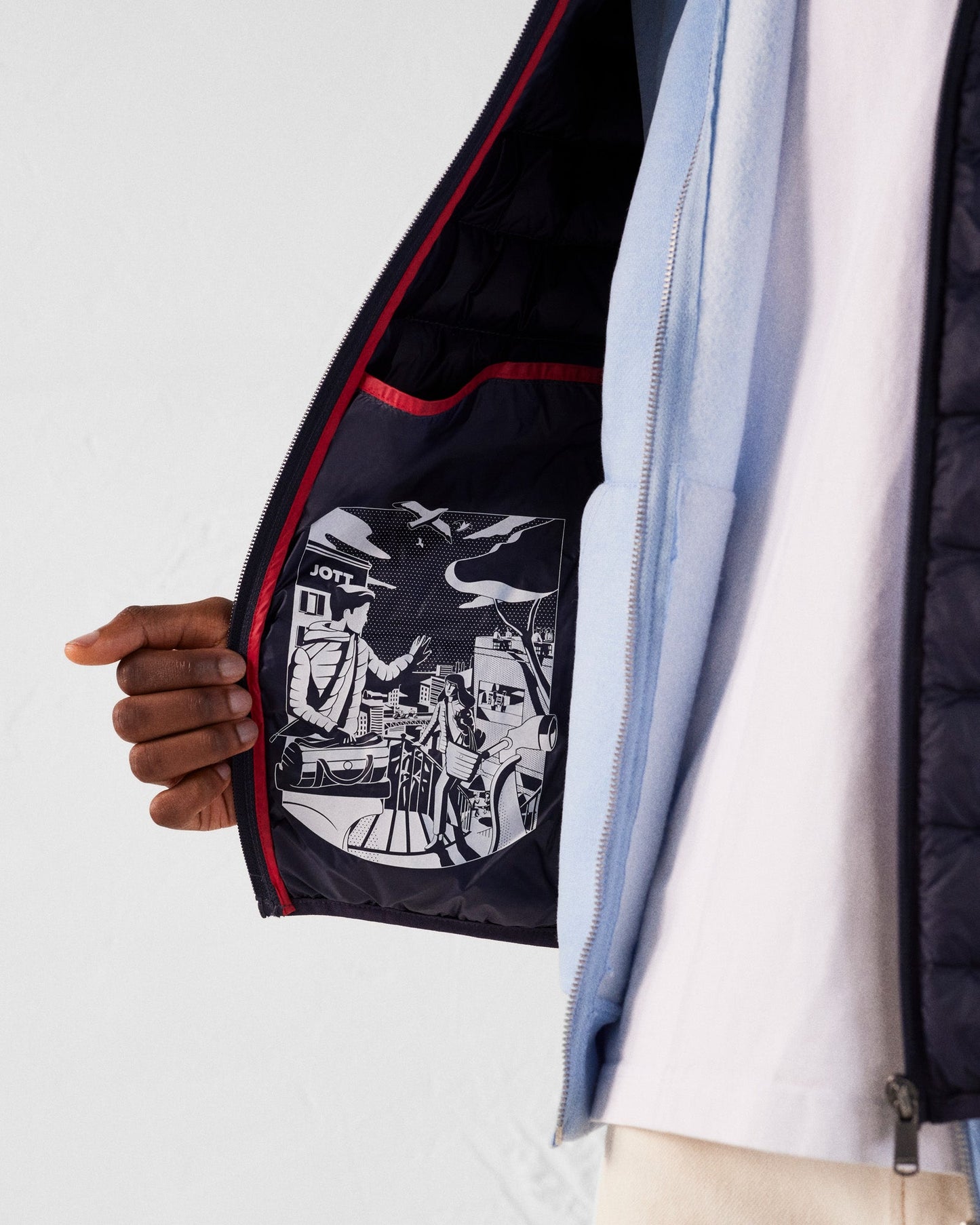 Doudoune légère Marine Mat