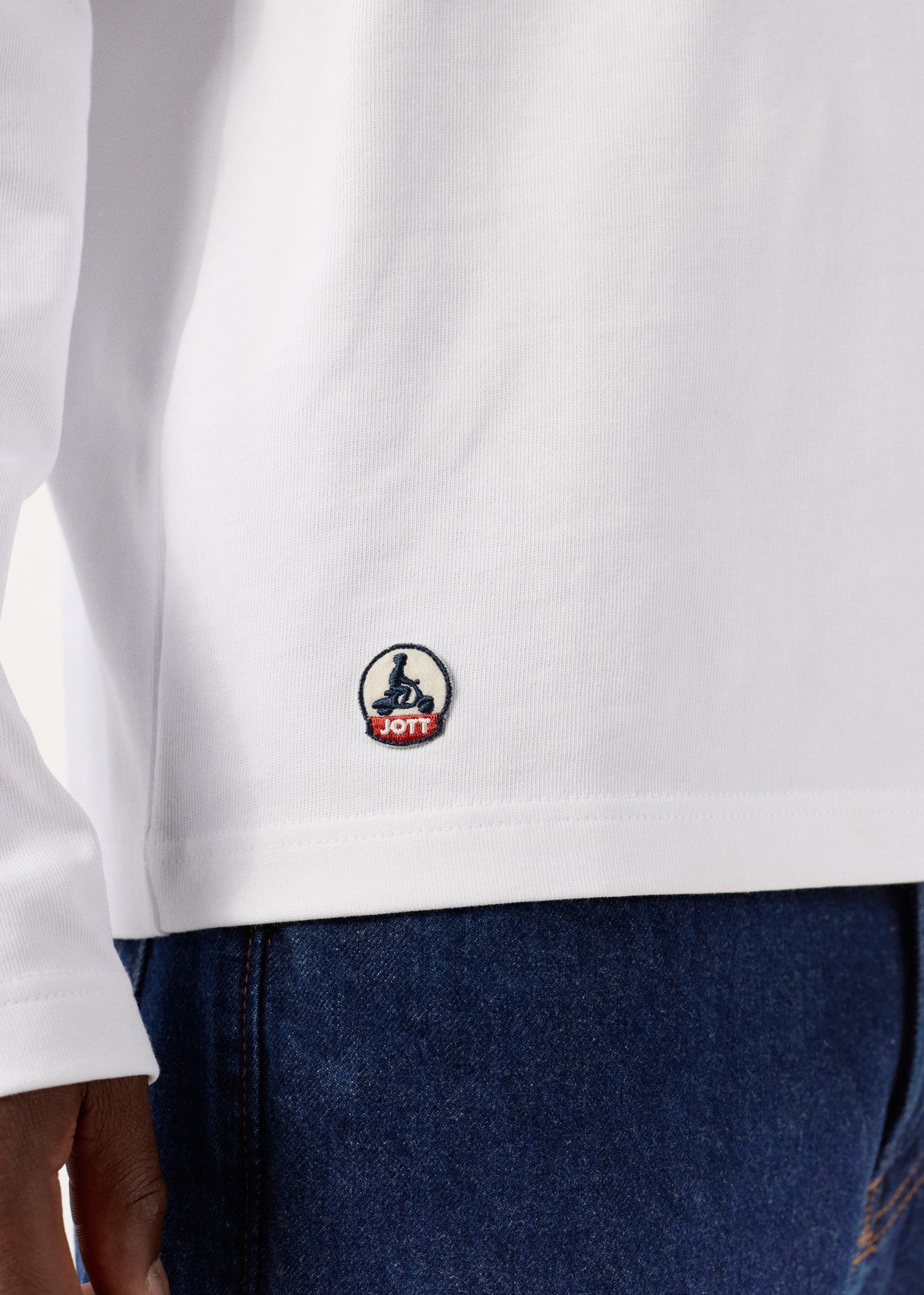 T-Shirt à col rond Blanc Emilio