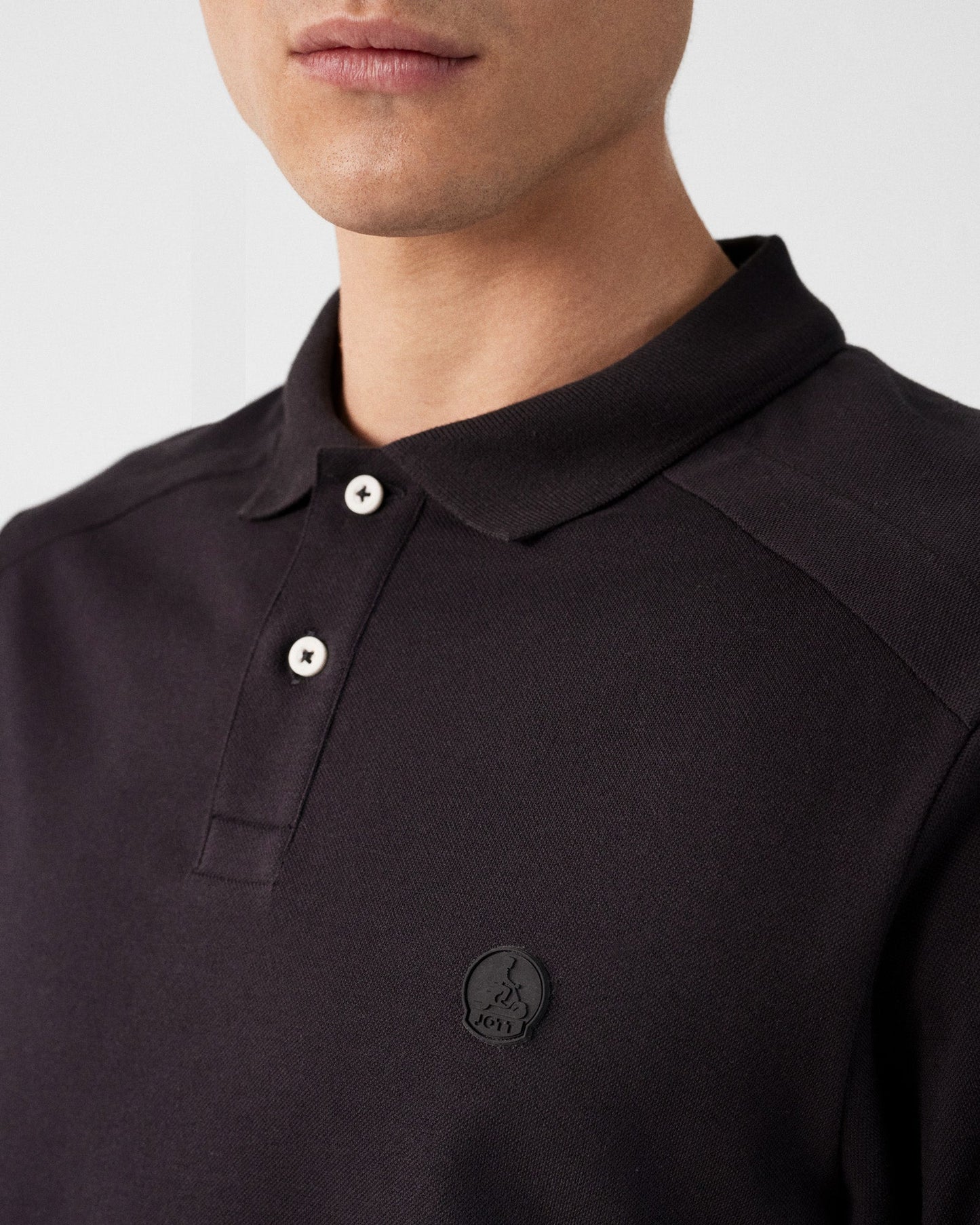 Polo en coton Noir Alvaro