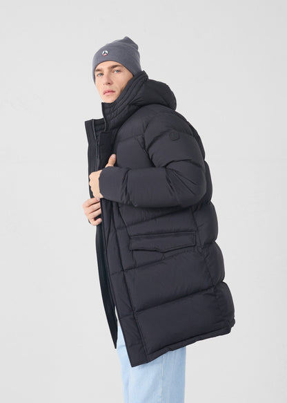 Doudoune Grand Froid stretch mi-longue Noir Scott