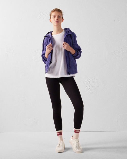 Blouson coupe-vent léger à capuche Bleu mystique Alize