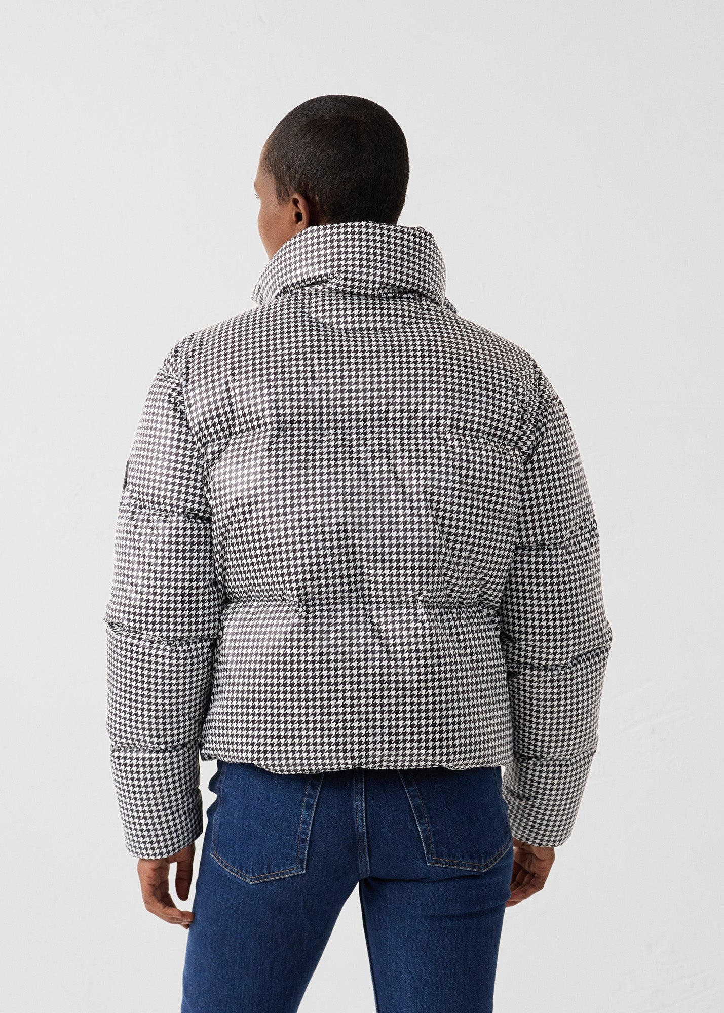 Doudoune Grand Froid esprit puffer Noir/Banc Alicia Multico