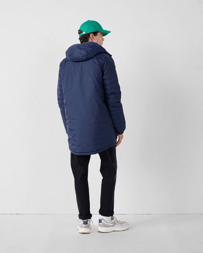 Doudoune longue réversible Marine/Bluestone Assen