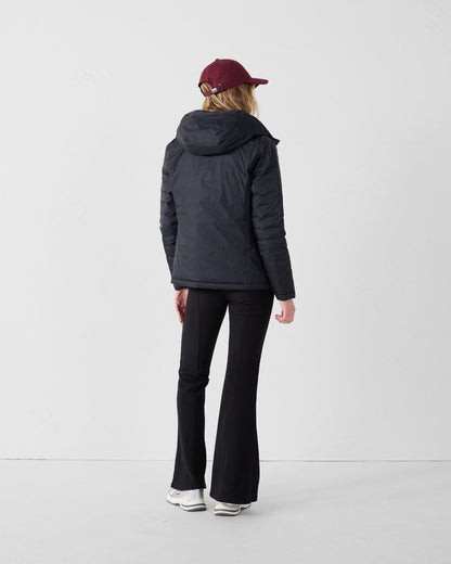 Doudoune réversible Noir/leopard beige Bergame print