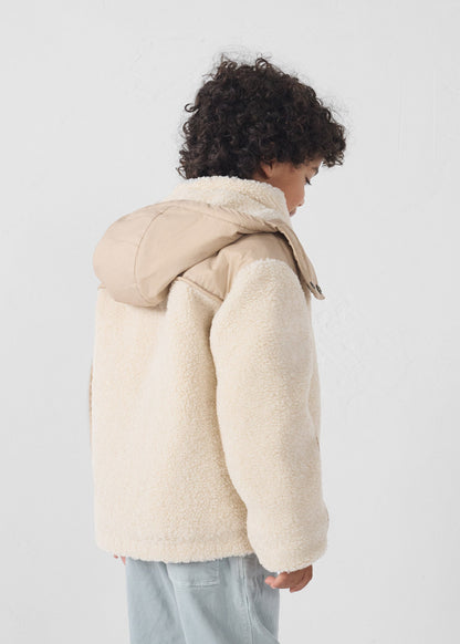 Doudoune enfant sherpa Naturel Gwen