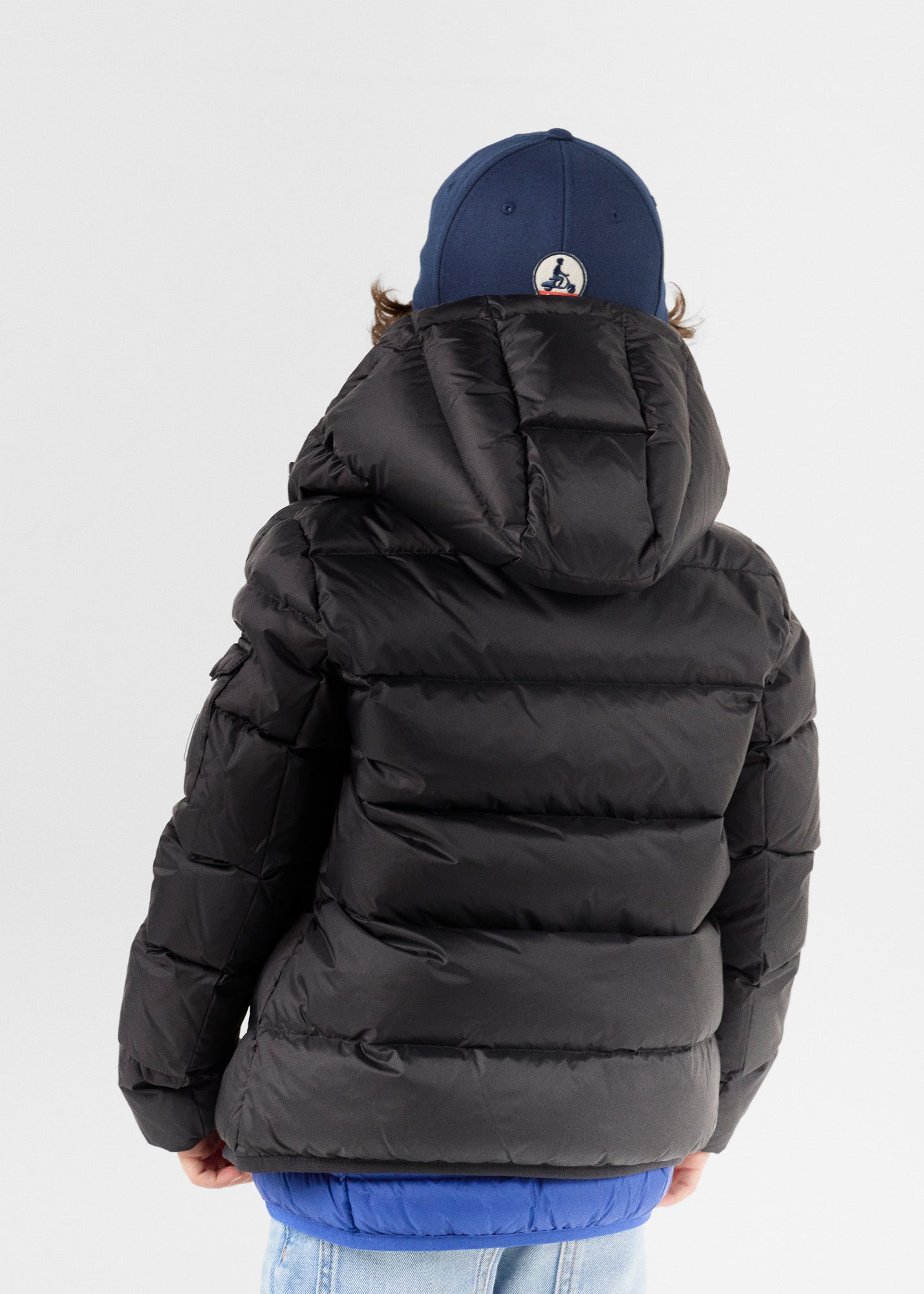 Doudoune enfant à capuche Grand Froid Noir Kazan