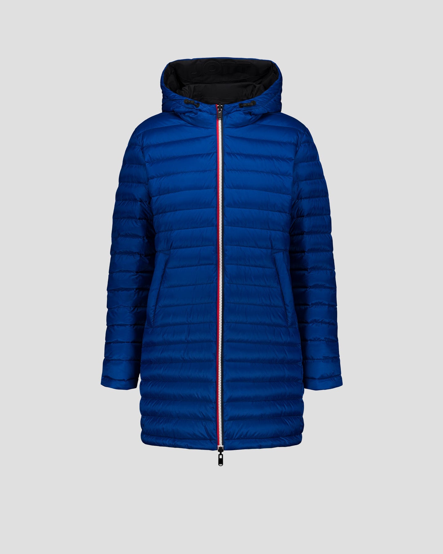Doudoune longue réversible Noir/bleu cobalt Verone