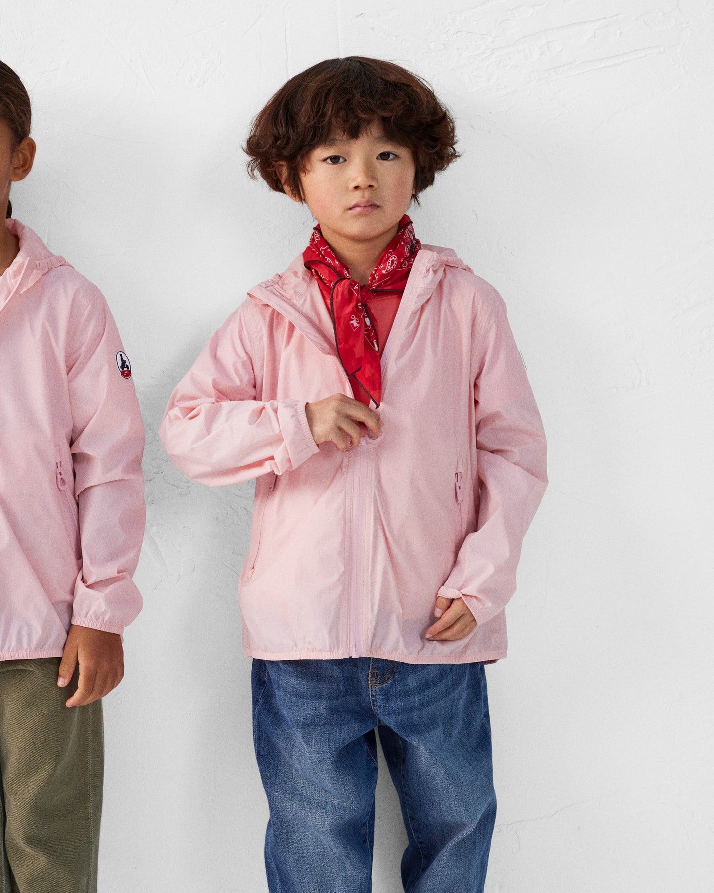 Imperméable enfant paquetable Rose pêche Arran