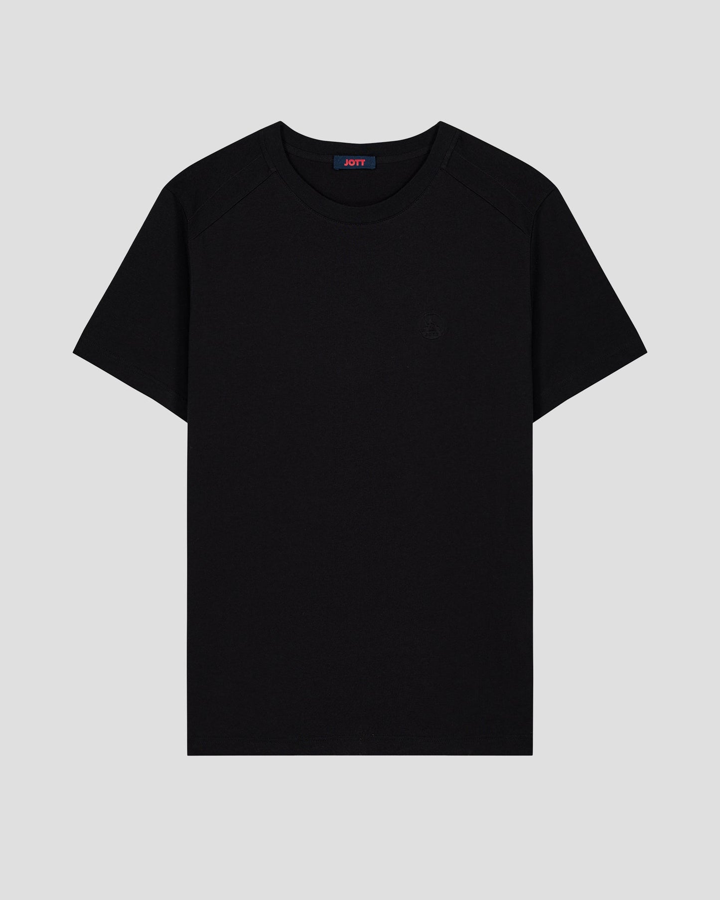 T-shirt col rond homme en coton Noir Pedro