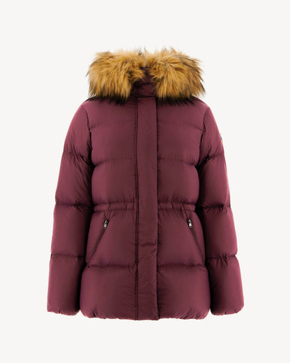Doudoune à capuche Grand Froid Aubergine Luxe 2.0