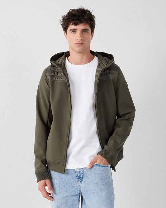 Doudoune bi-matière softshell Army Paco 2.0