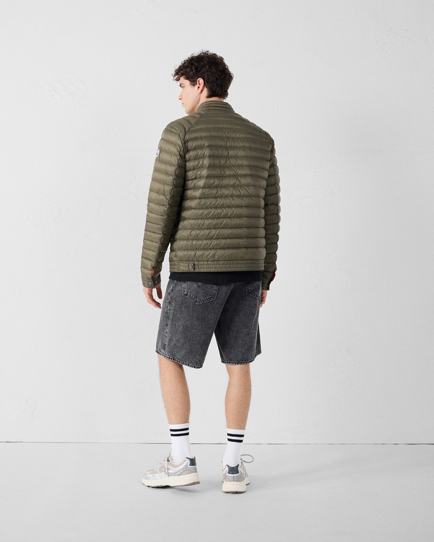 Doudoune col biker Army Bastien