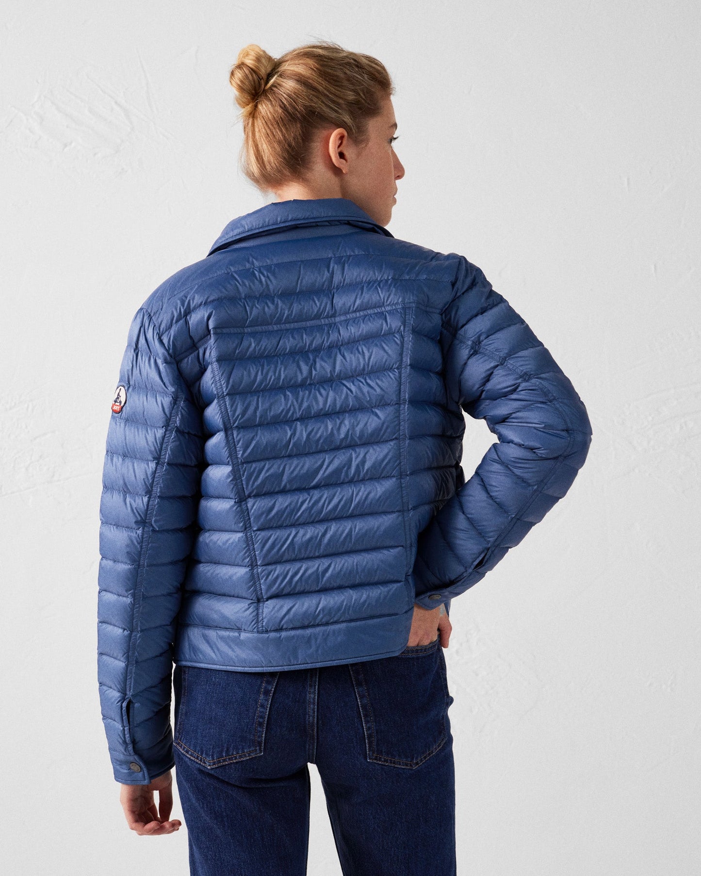 Doudoune courte esprit denim Bleu jeans Elise