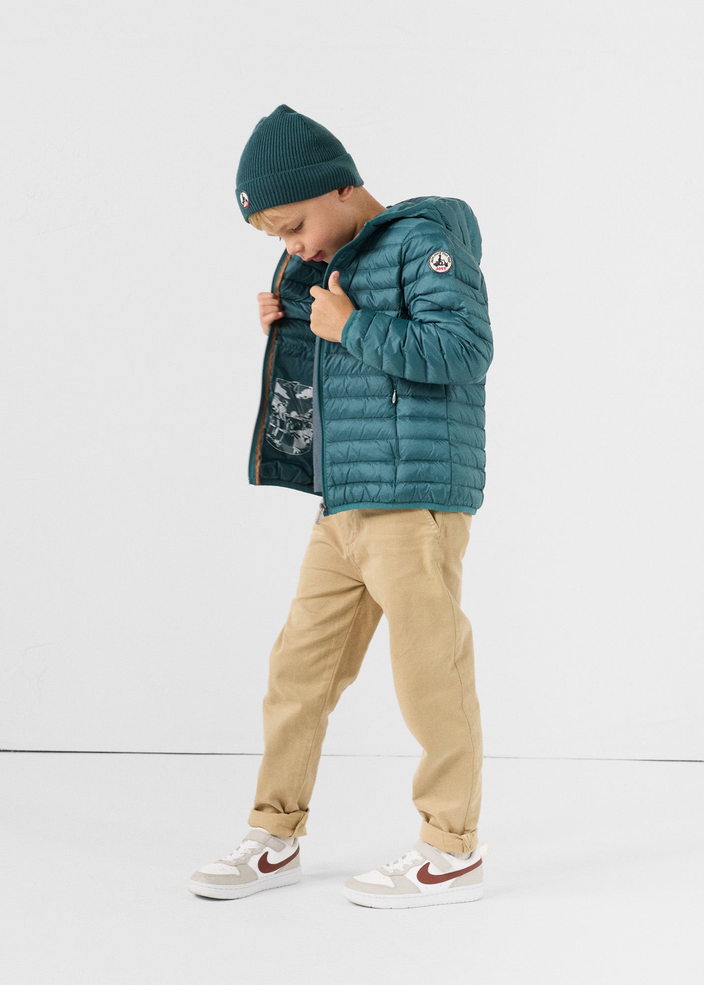 Doudoune légère à capuche enfant Deep lake Hugo